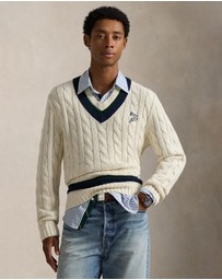 Polo Ralph Lauren - Embroidered Cotton-Blend Cricket Sweater
