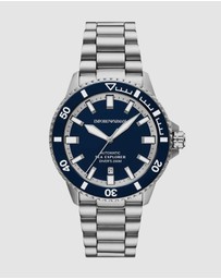 Emporio Armani - Silver Tone Analogue Watch