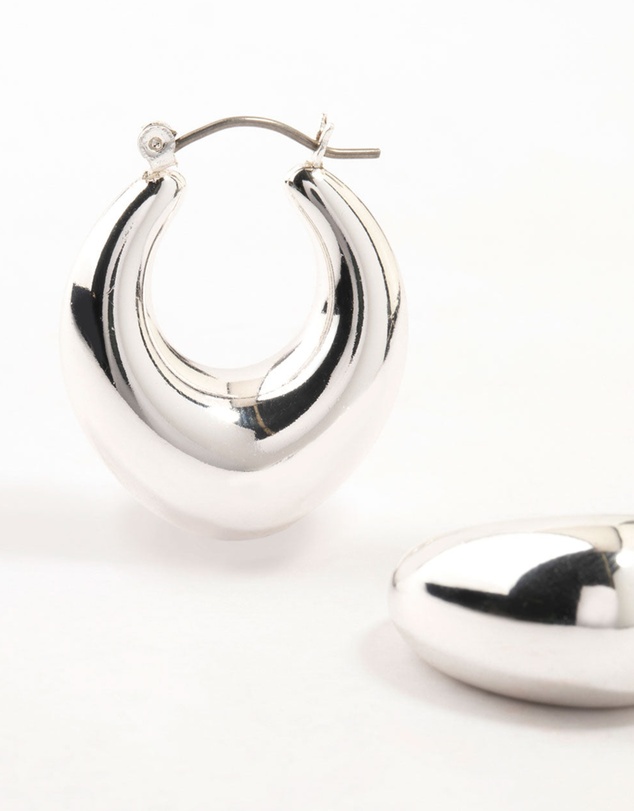 Lovisa - Silver Plated Creole Medium Earrings