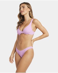 Billabong - Womens Mini Wave Check Hike Bikini Bottom