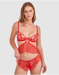 Bras N Things - Night Games Oh La La Unlined Cami - Light Red