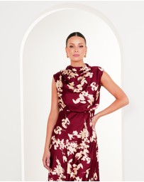 Pilgrim - Aisha Cowl Neck Maxi Dress