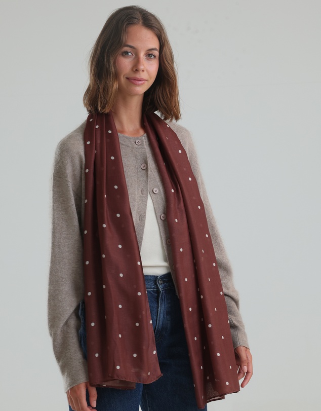 Morgan & Taylor - June Light-Weight Scarf in Brown