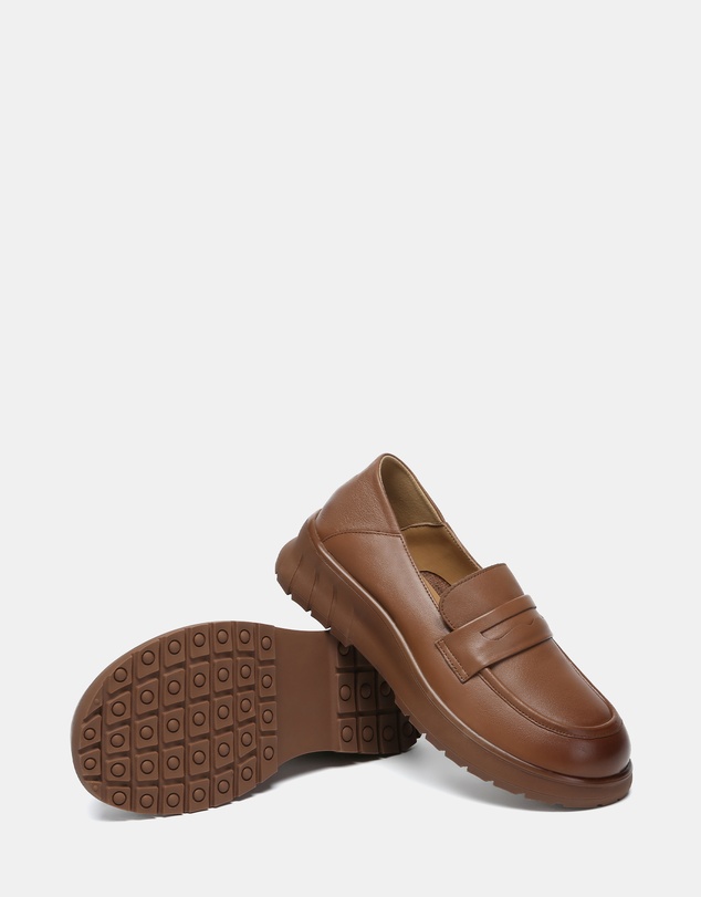 EVERAU - EverAU Ugg Pansy Cow Leather Upper Loafer Oxfords Flats