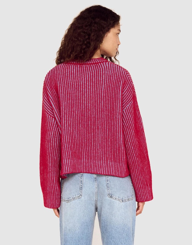 MINKPINK - Cleo Contrast Rib Knit Jumper