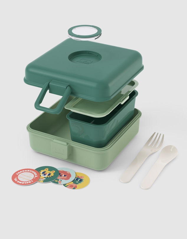 Monbento - Monbento Mb Sandwich Lunch Box Snacky - Green Forest