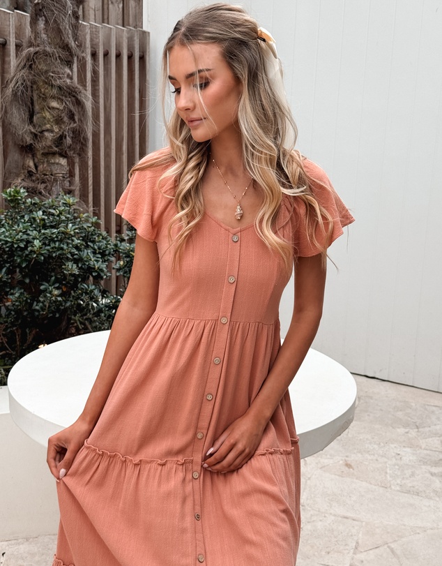 Esther & Co - Celie Dress - Rust