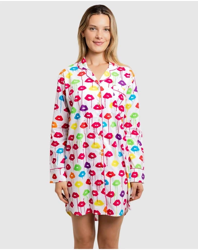 Sant And Abel - Women's Drawbertson Drippy Lips Night Shirt