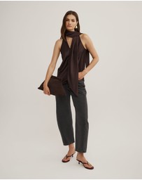 Witchery - V-neck Scarf Top