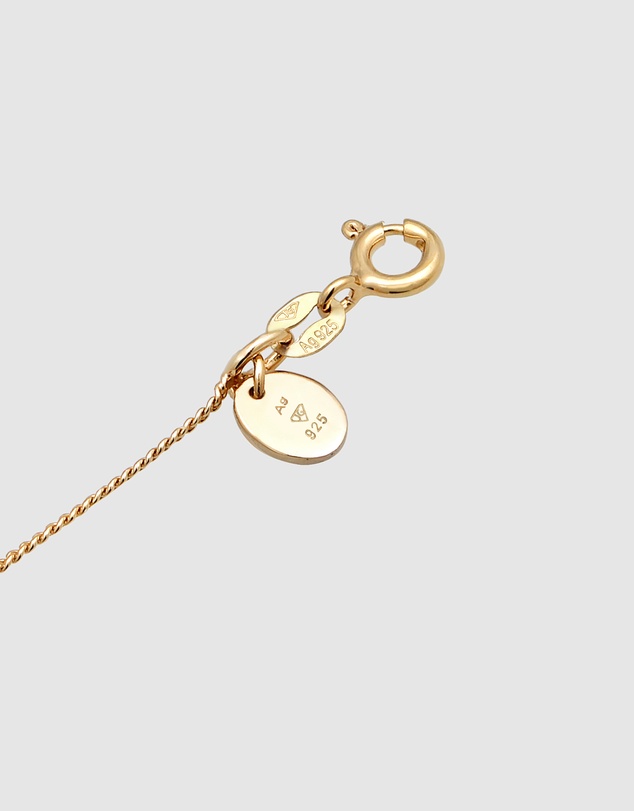 Elli Jewelry - Moonstone Teardrop Necklace in Gold-Plated 925 Silver
