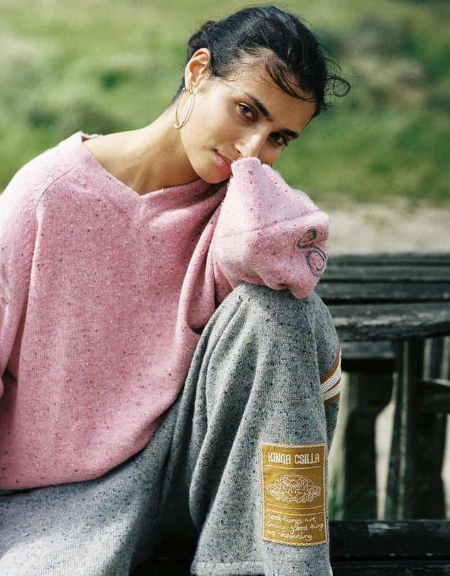 KINGA CSILLA - Speckle Liric Chunky Knit Jumper