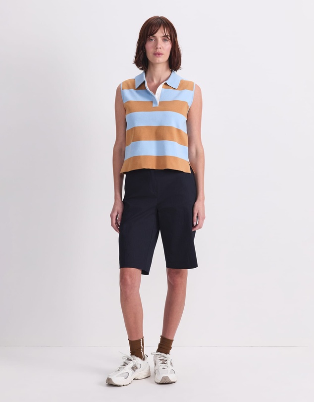 Sportscraft - Knit Sleeveless Polo Tank