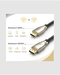 Ugreen - UGreen DP 1.4 Male to Male Cable – 2M 32.4Gbps 8K 4K Multi-Monitor Support