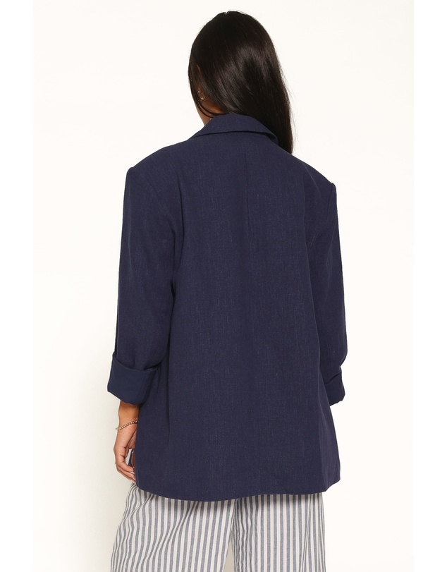 Petal & Pup - Rhodes Oversized Blazer - Navy Blue