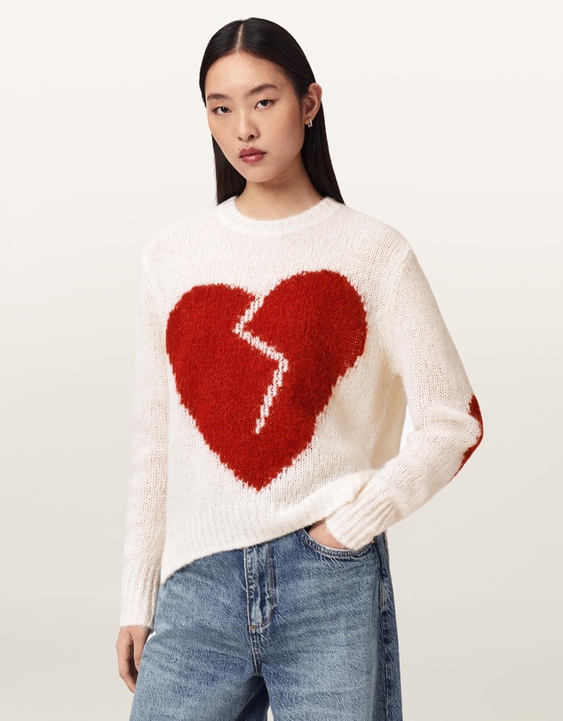 AllSaints - Luvheart Wool-Alpaca Blend Crew
