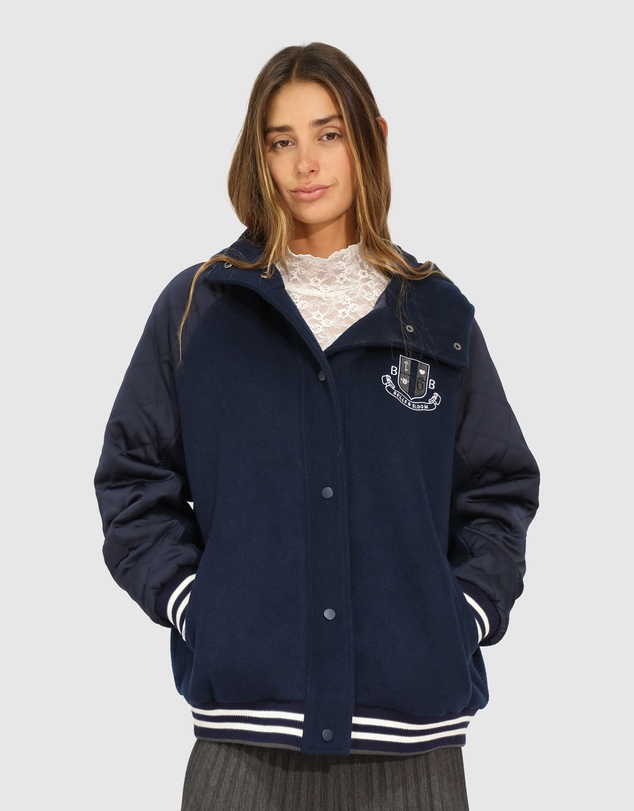 Belle & Bloom - Remix Bomber Varsity Jacket