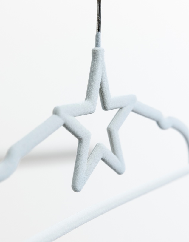 Living Textiles - 10pk Baby Coat Hangers - Stars/Blue