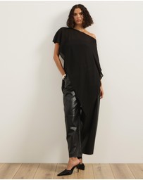 Atmos&Here - Molly Sheer Chiffon Poncho With Cami Top