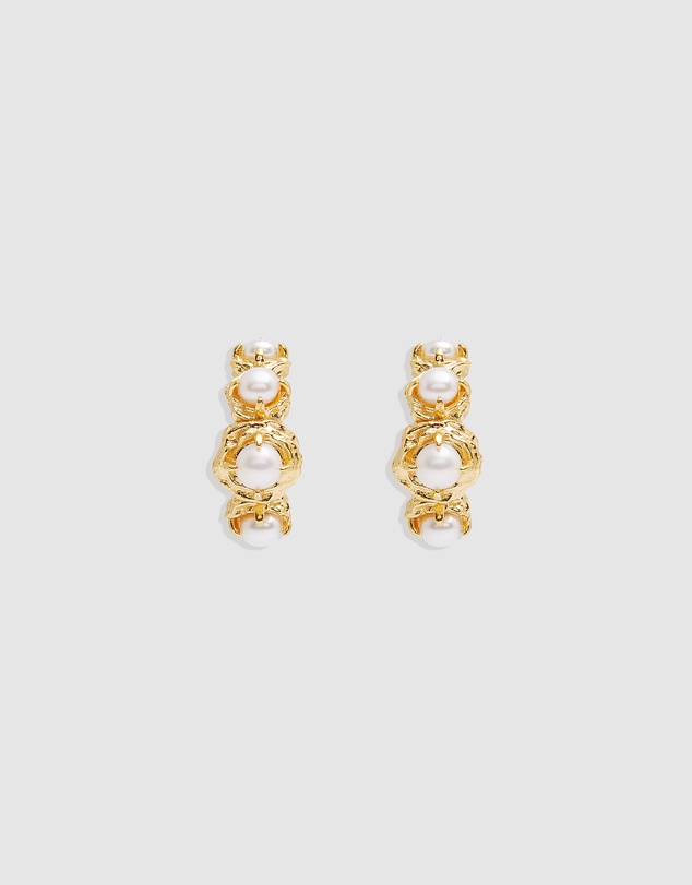 By Charlotte - Peace Within Pearl Hoops