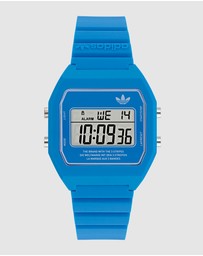 adidas Originals - Digital Two Blue Resin Watch