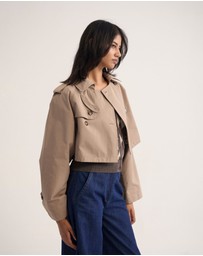 Oxford - Annalise Crop Trench Jacket