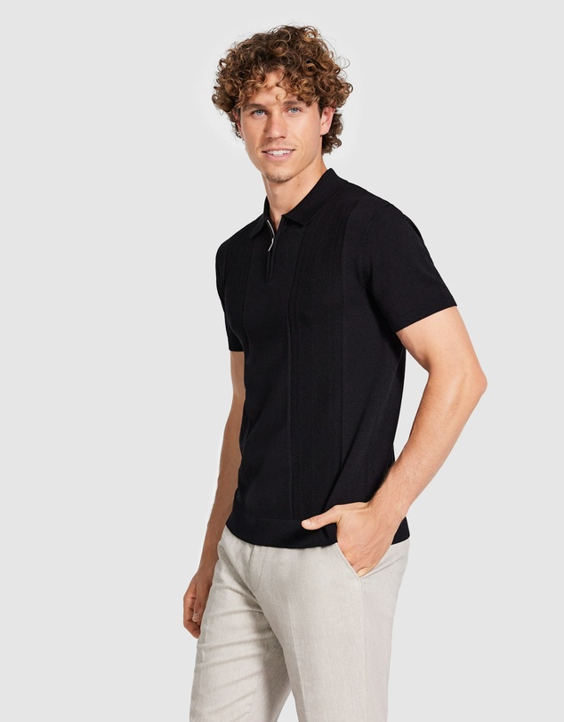 Tarocash - Stilone Zip Knit Polo