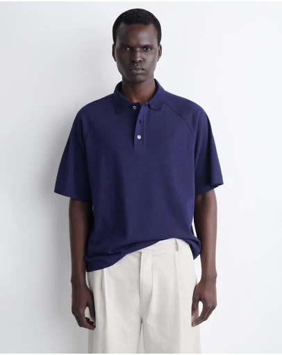 COS - Relaxed Cotton-Linen Polo Shirt