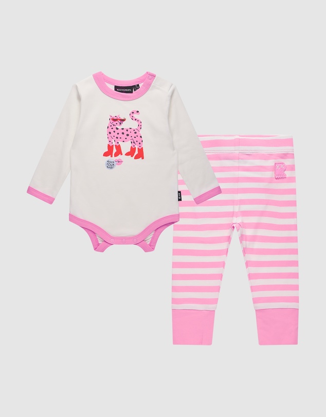 Rock Your Baby - Leopard Bodysuit & Legging Set