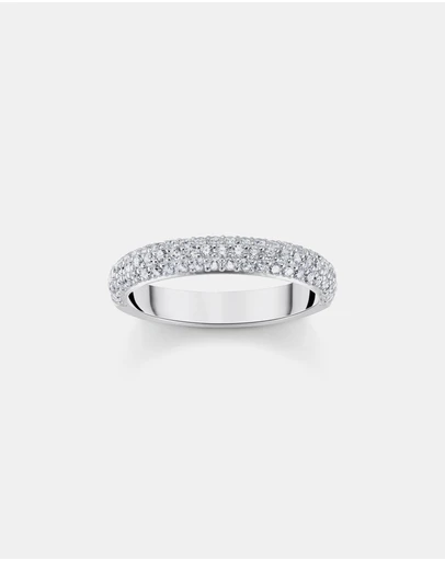 THOMAS SABO - Thin band ring with white zirconia small