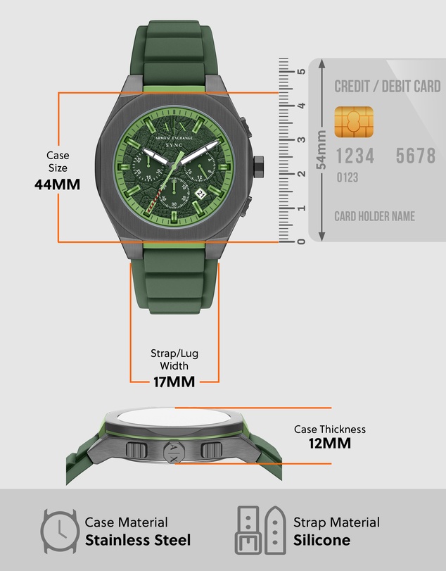 Armani Exchange - Green Chronograph Watch