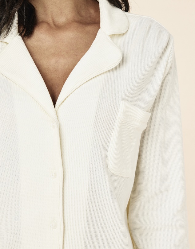 Papinelle - Claire Soft Cotton Waffle Full Length PJ Set
