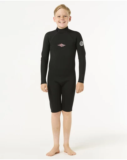 Rip Curl - Kids Dawn Patrol Long Sleeve 2mm Back Zip Spring Suit Wetsuit