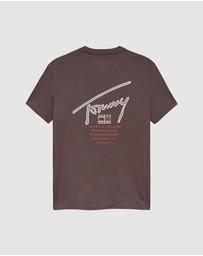 Tommy Jeans - Regular Sign Backprint Short Sleeve T-Shirt