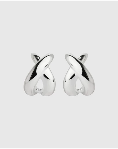 Najo - Oceane Silver Stud Earring