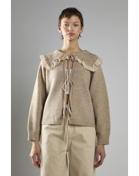 Glamorous - Collar Tie Front Cardigan