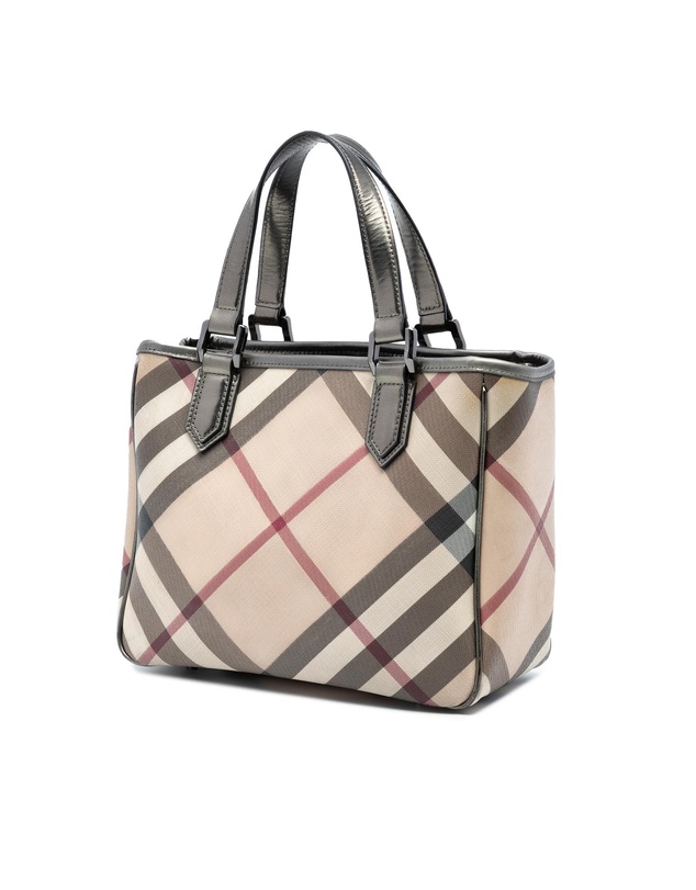 Pre-Loved by Azura Reborn - Pre-Loved Supernova Check Coated Canvas Tote