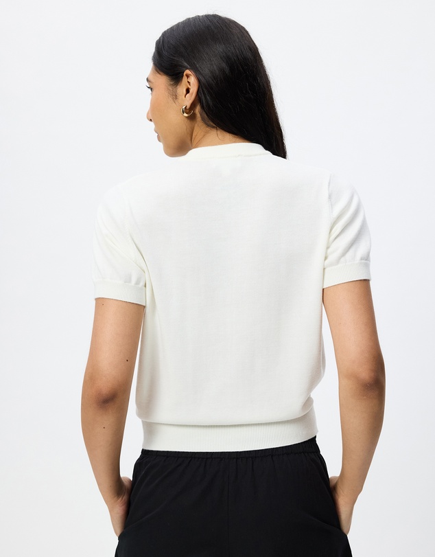 White By FTL - Ruby Short Sleeve Cardigan