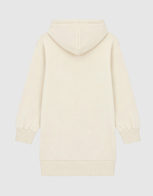 GUESS - Logo Long Sleeve Hooded Sweatshirt Dress