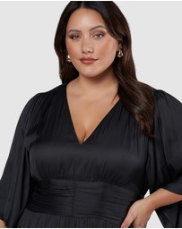 Pink Dusk by Curve Project - Work It Maxi Dress
