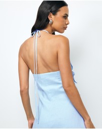 AERE - Tiera Halter Maxi Dress