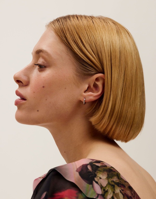 Ted Baker - Crislie Logo Hoop Earrings 12mm