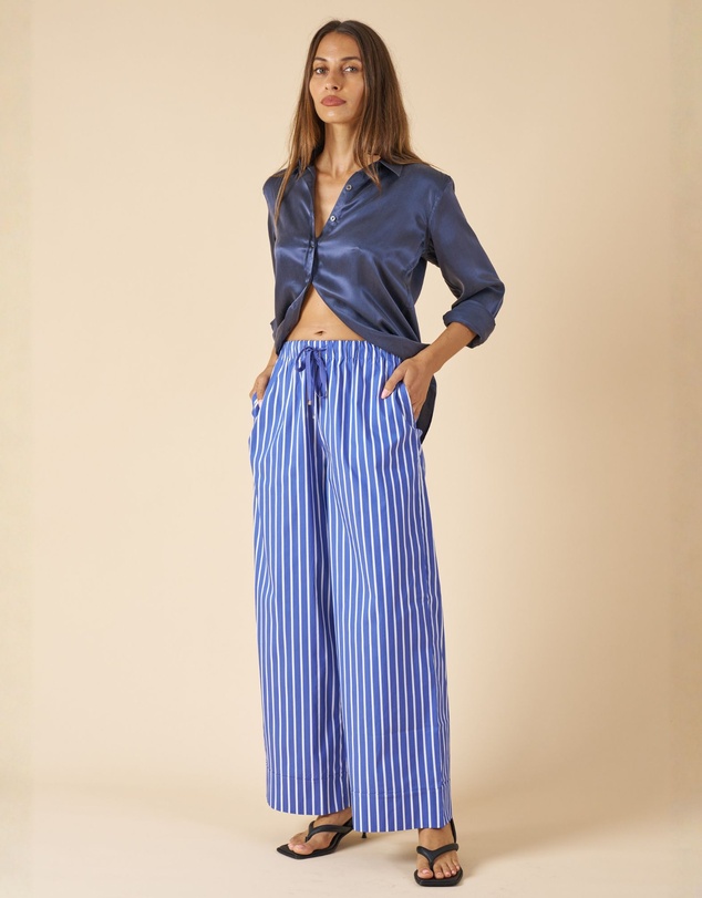 CAMIXA - Palazzo Wide Leg Striped Pants