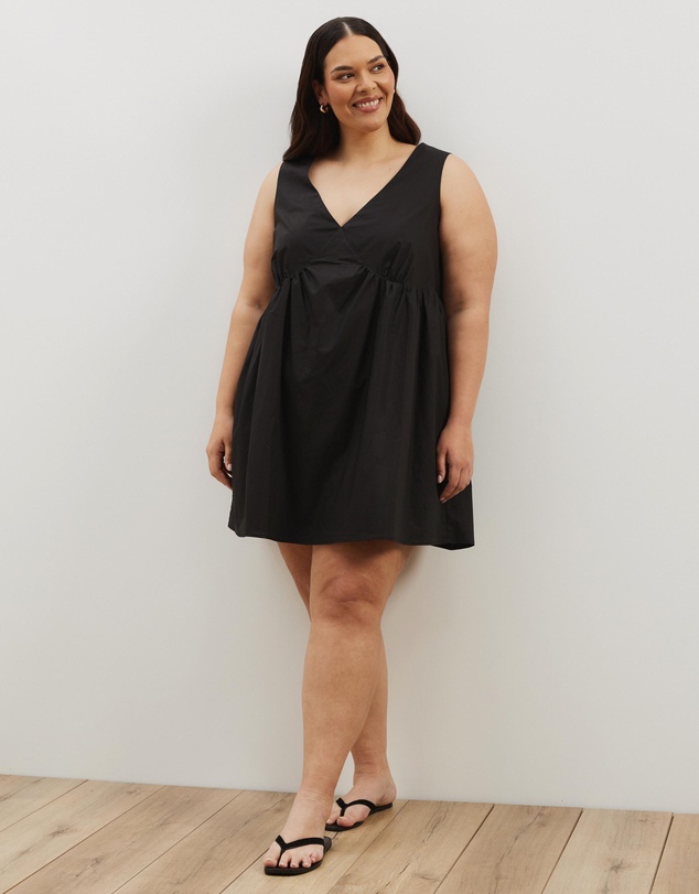 Atmos&Here Curvy - Louisa V-Neck Mini Dress