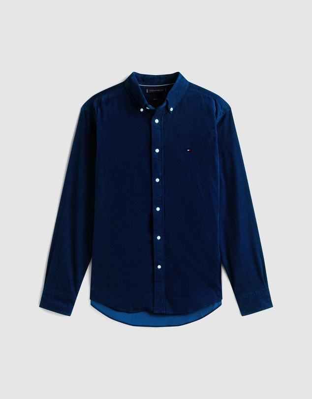 Tommy Hilfiger - Regular Fit Flag Embroidery Corduroy Shirt