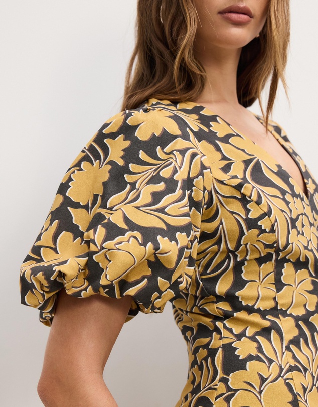 The Fated - Puff Sleeve Mini Dress