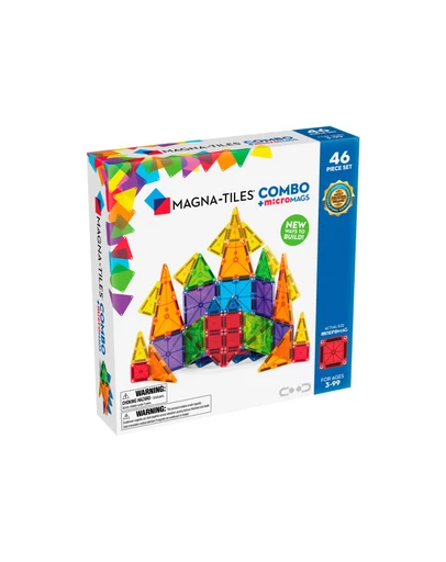 Magna-Tiles - MAGNA-TILES - Combo + microMAGS - 46 Piece Set