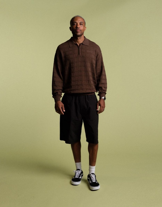 STUDENTS - Knight Knitted L/S Polo Sweater