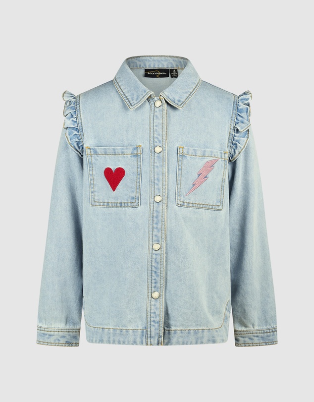 Rock Your Kid - Wild At Heart Denim Fern Shirt