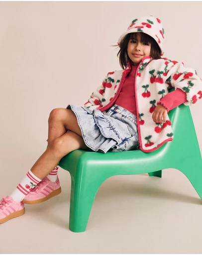 Huxbaby - Very Cherry Sherpa Bucket Hat - Babies-Kids