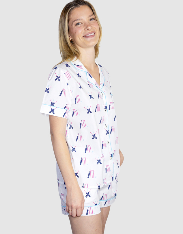 Sant And Abel - Women's Cricket Pink Short PJ Set